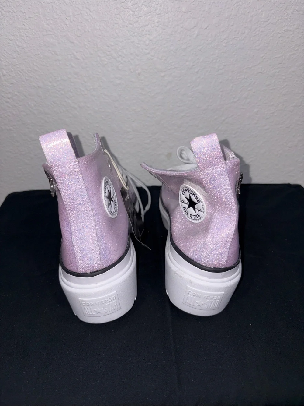 Converse High Top Platform Sneakers - Shimmering Lavender